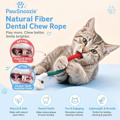 PawSnoozie™ Interactive Cat Chew Ropes - PawSnoozie